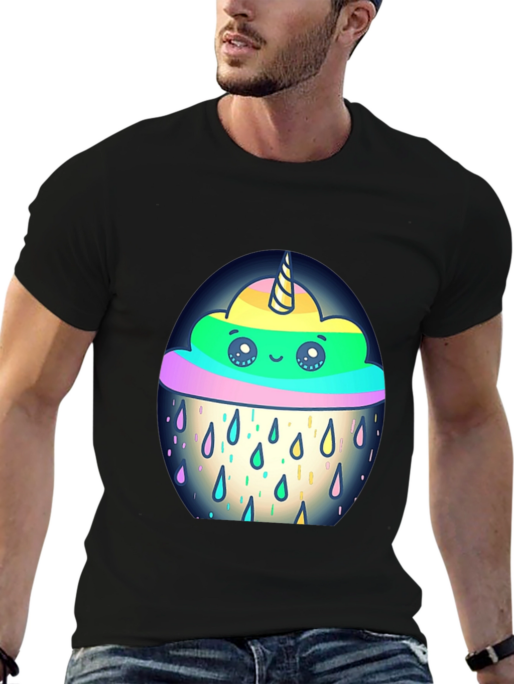 Unicorn Rain Cloud Graphic Tee