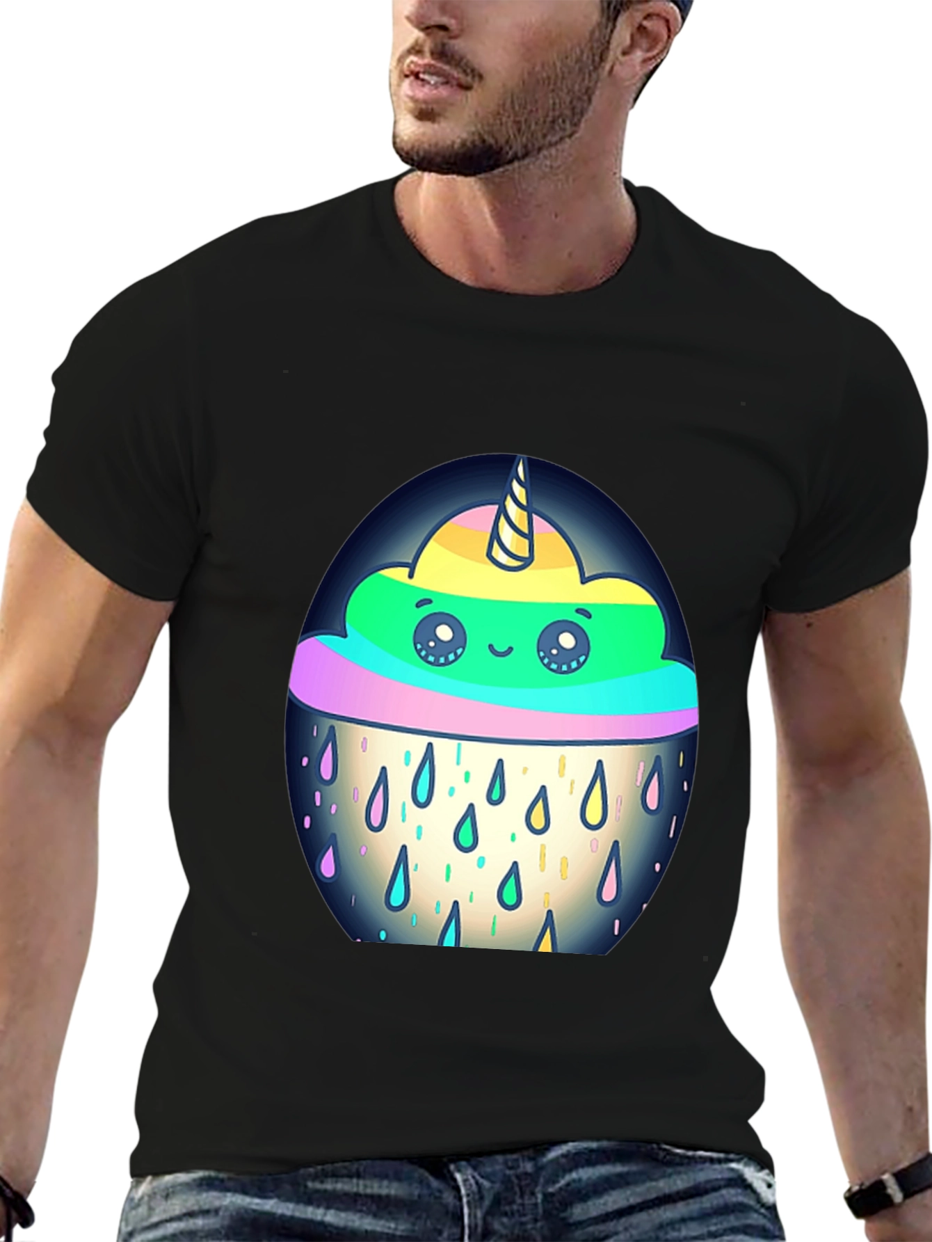 Unicorn Rain Cloud Graphic Tee
