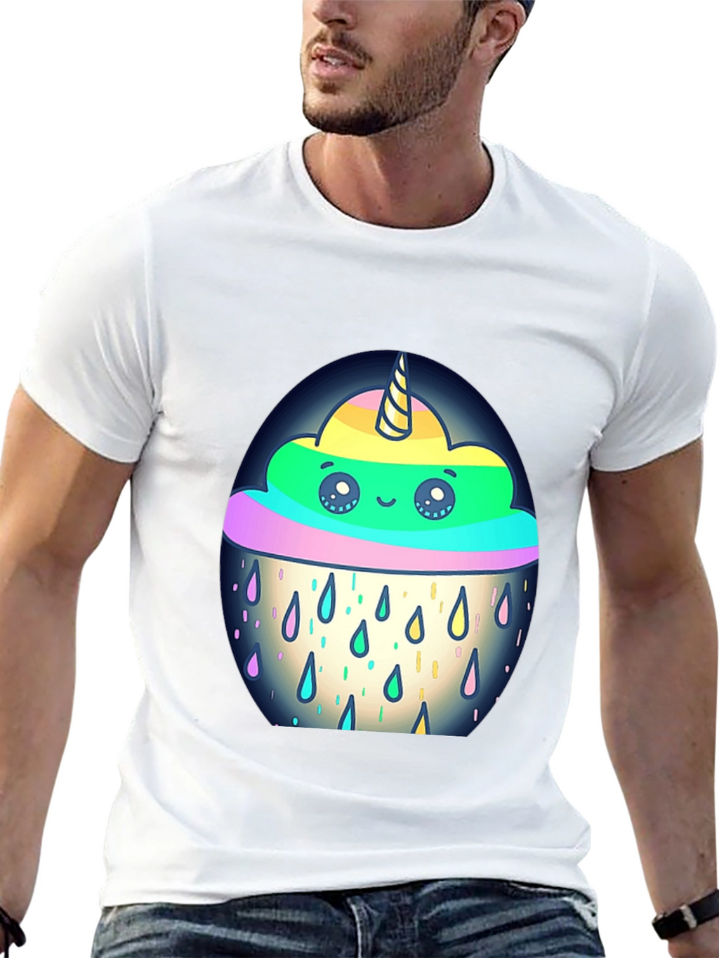 Unicorn Rain Cloud Graphic Tee