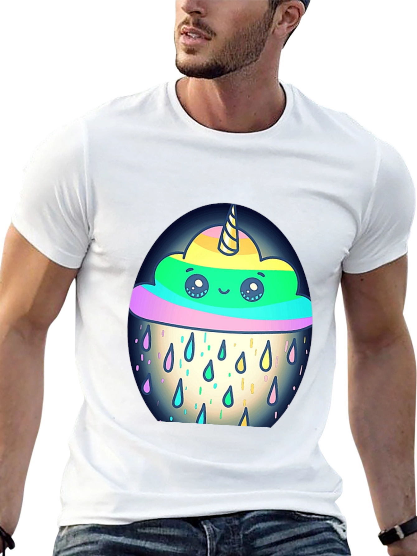 Unicorn Rain Cloud Graphic Tee