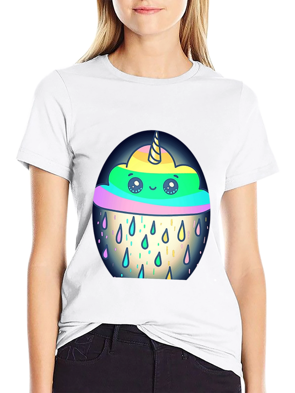 Unicorn Rain Cloud Graphic Tee