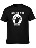 Into The Wild Hunter Black T-Shirt Adventure Apparel