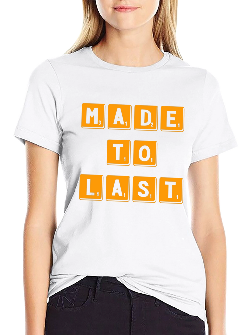 Made To Last Scrabble Tile T-Shirt