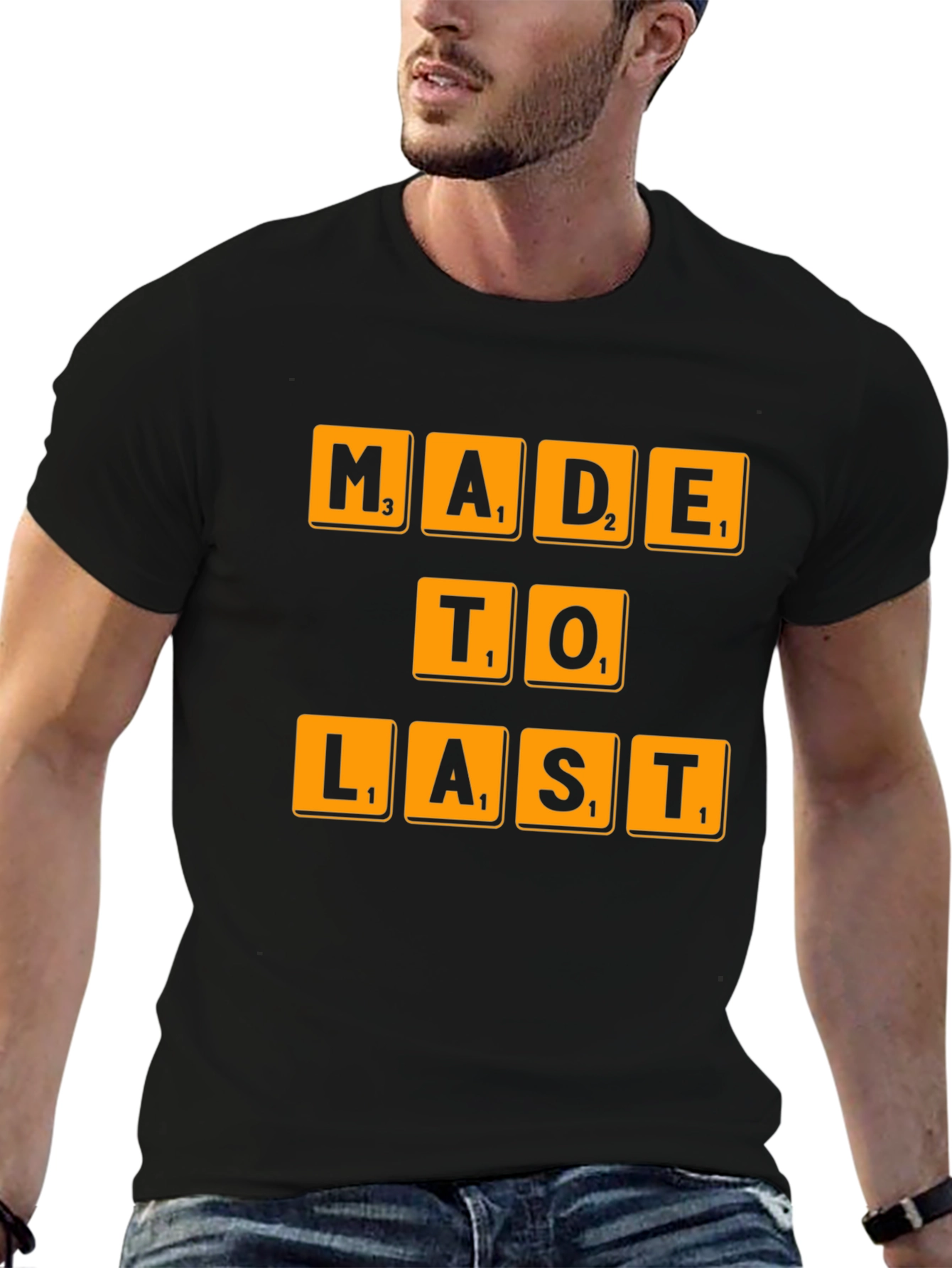 Made To Last Scrabble Tile T-Shirt