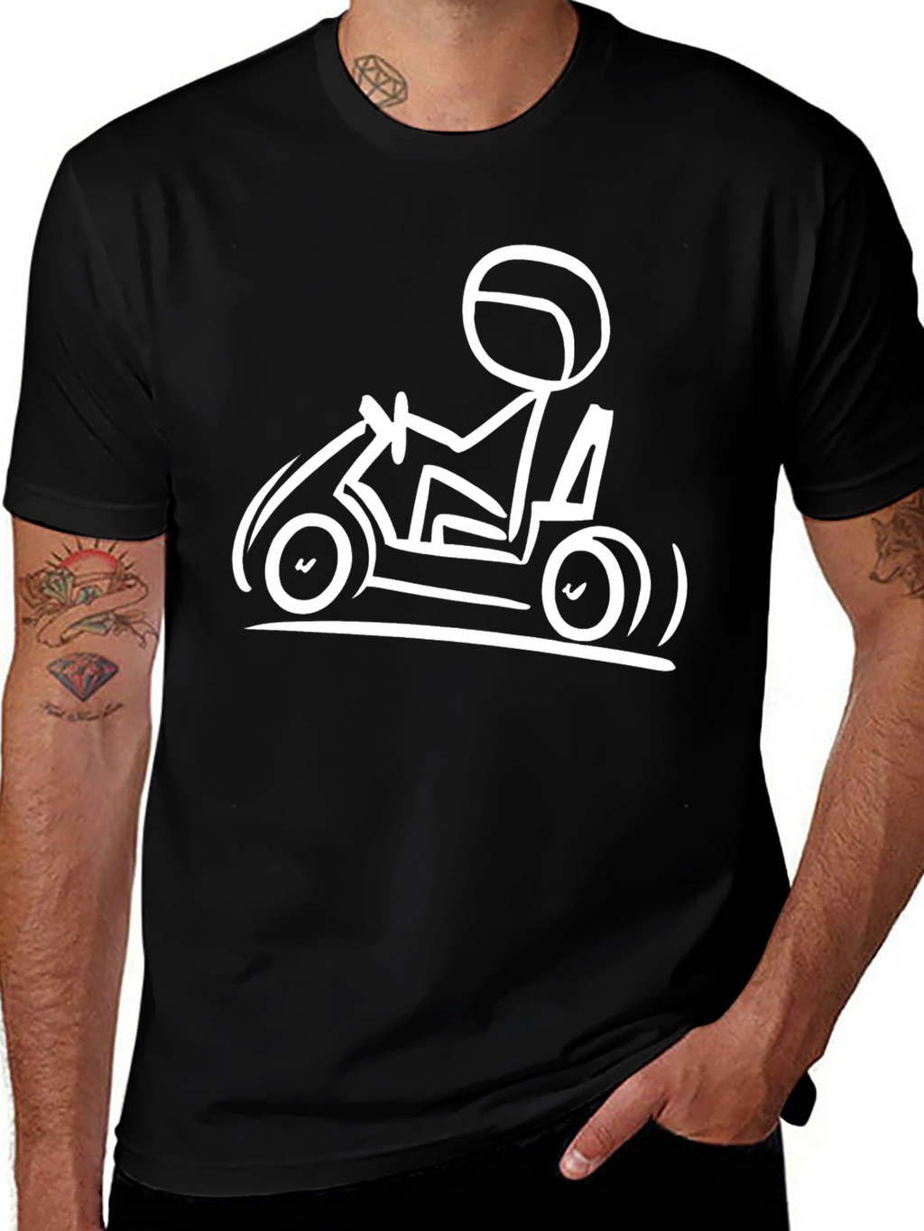 Go Kart Racer Graphic T-Shirt