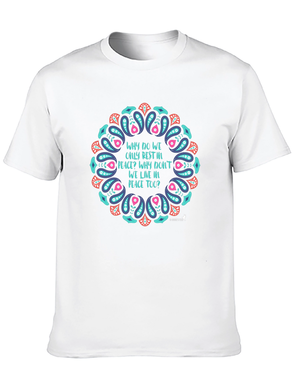 Peaceful Living Graphic Tee - Black