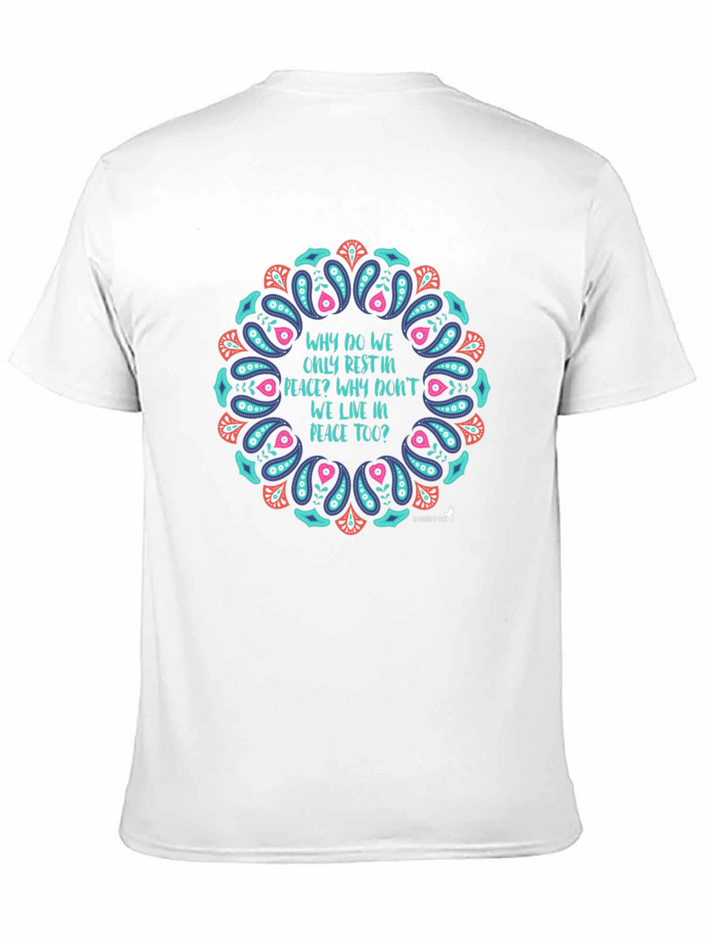 Peaceful Living Graphic Tee - Black