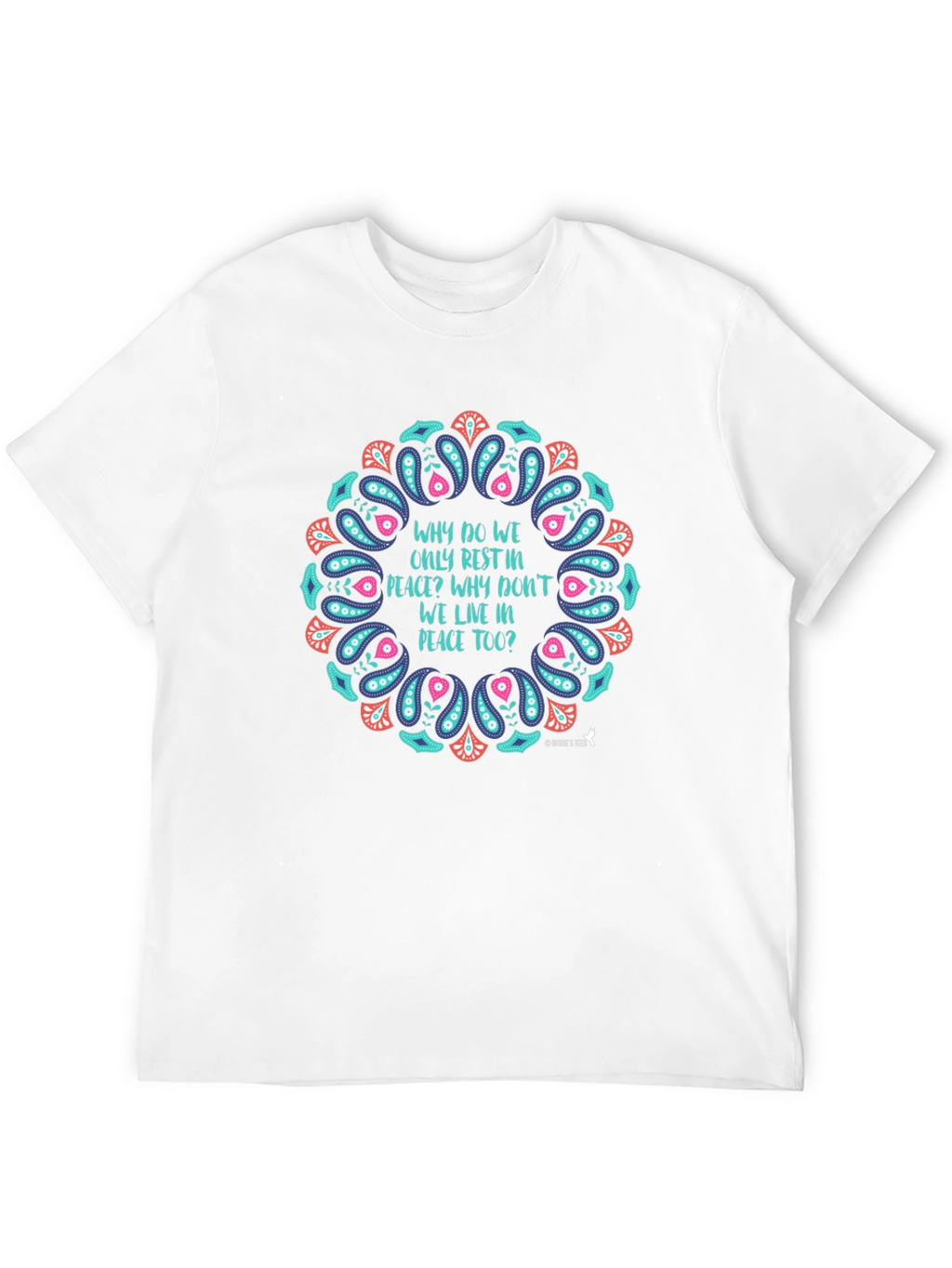 Peaceful Living Graphic Tee - Black