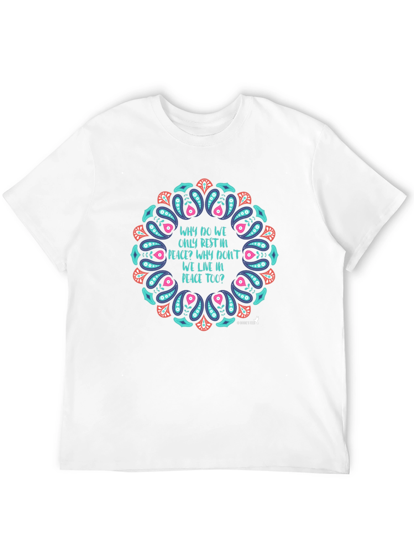 Peaceful Living Graphic Tee - Black