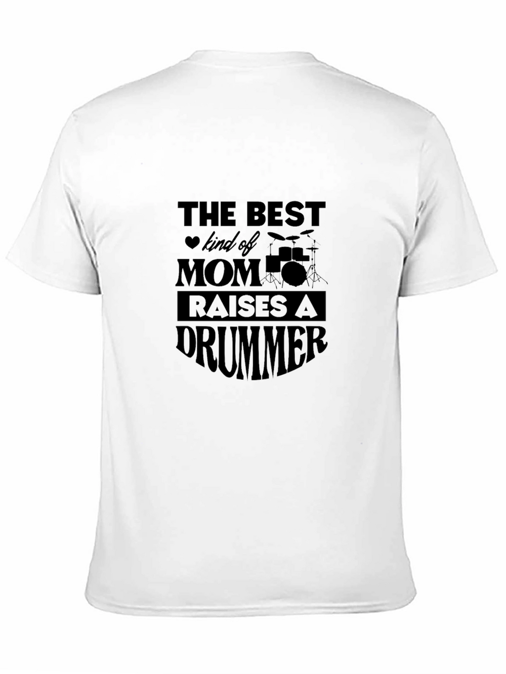 Drummer Mom Graphic Tee - Black T-Shirt