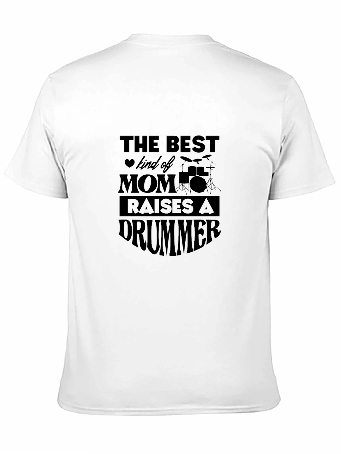 Drummer Mom Graphic Tee - Black T-Shirt