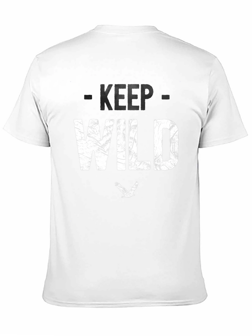 Keep Wild Graphic Tee - Black Cotton Blend