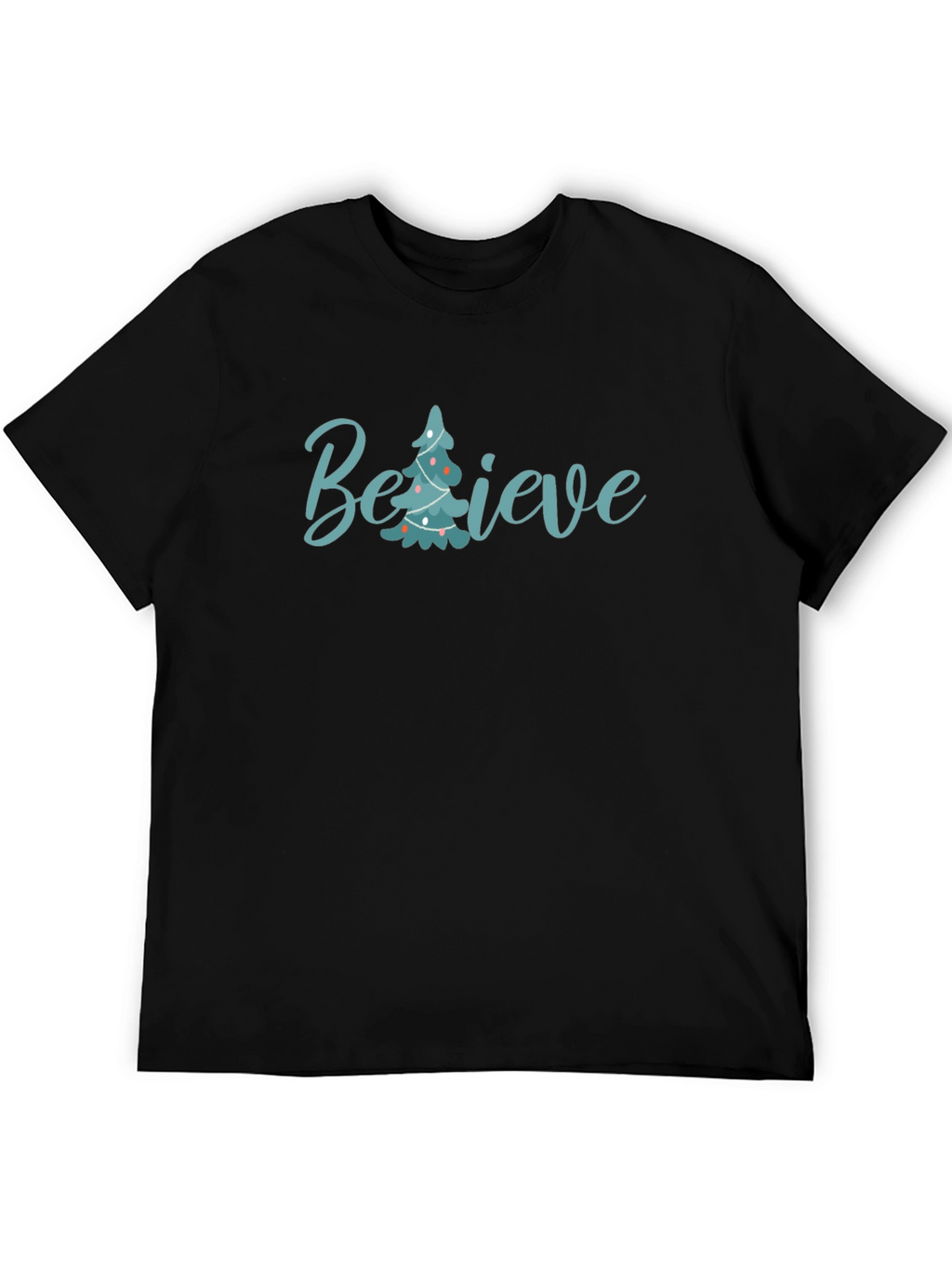 Believe Christmas Tree Graphic Tee
