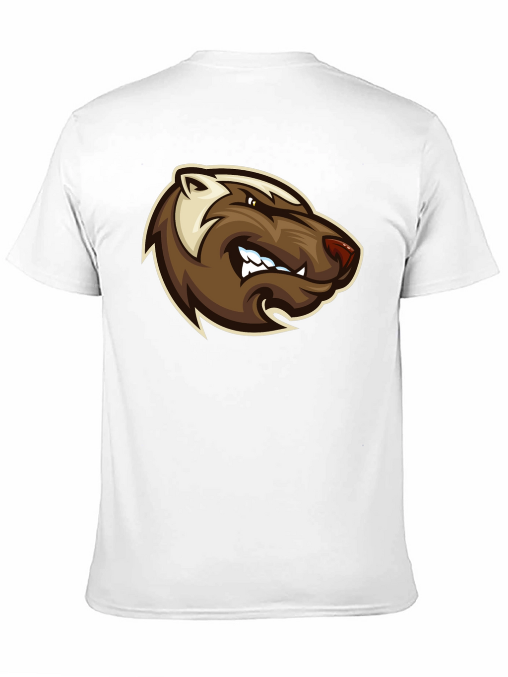 Angry Badger Graphic T-Shirt - Bold Black Tee