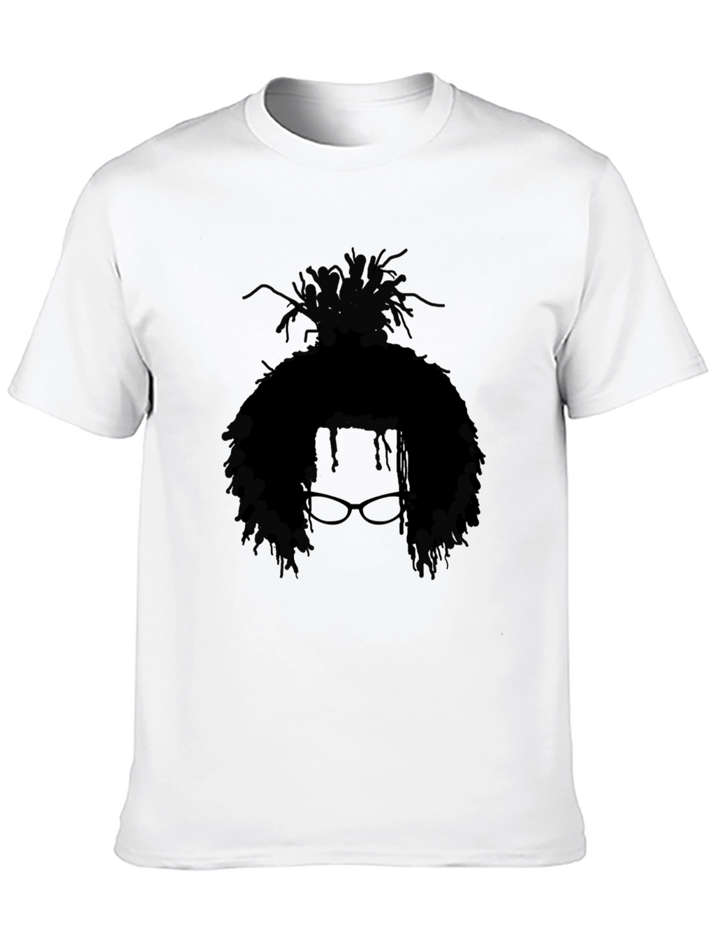 Afro Silhouette Graphic T-Shirt - Black
