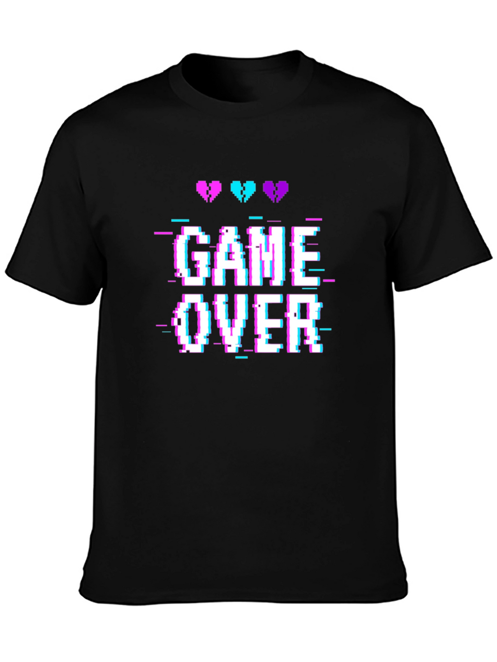 Game Over Pixel Art T-Shirt - Retro Gaming Tee