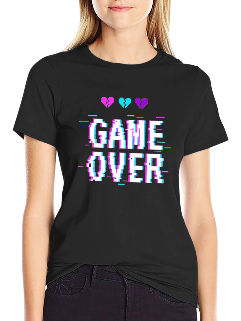Game Over Pixel Art T-Shirt - Retro Gaming Tee