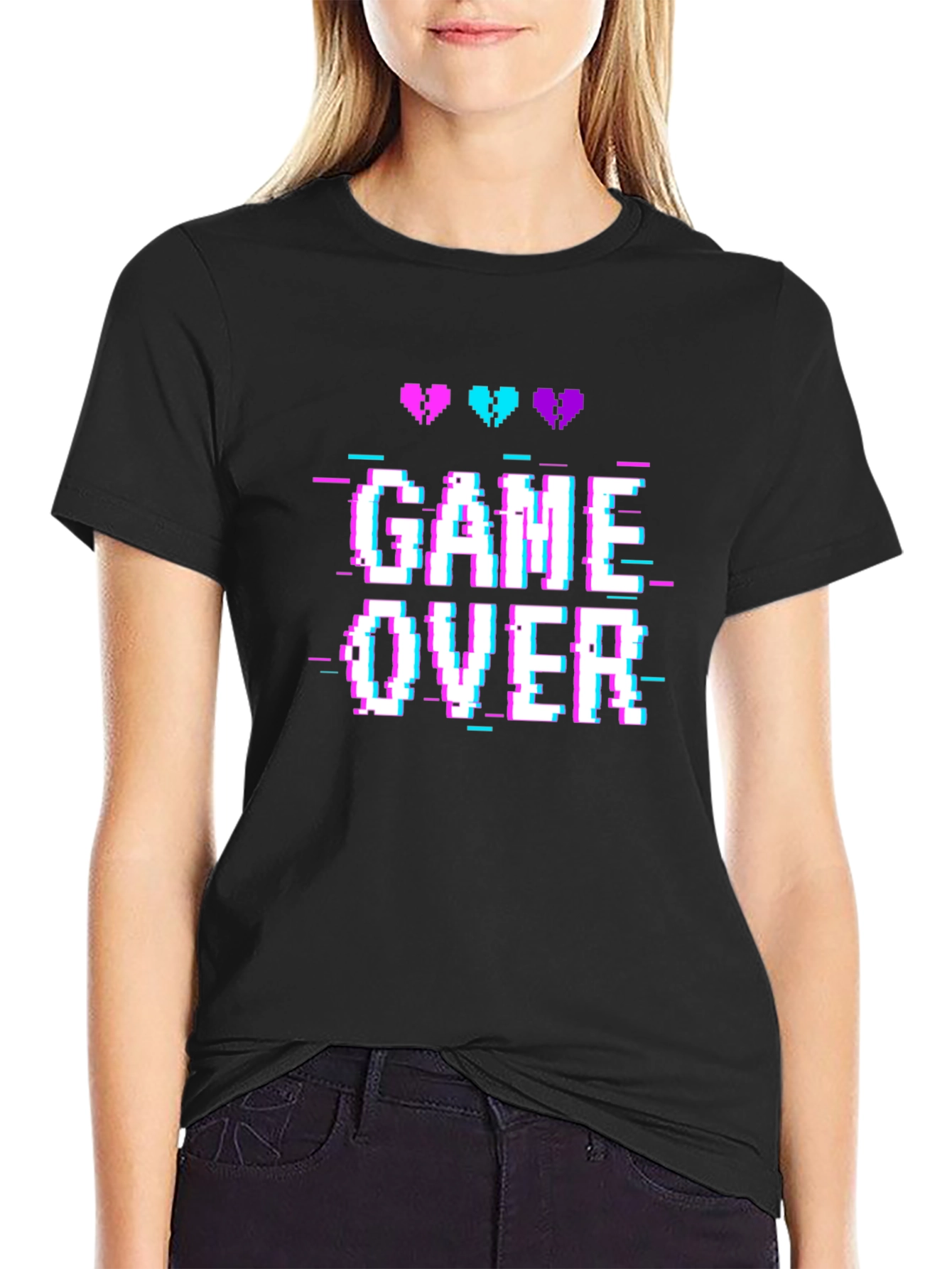 Game Over Pixel Art T-Shirt - Retro Gaming Tee