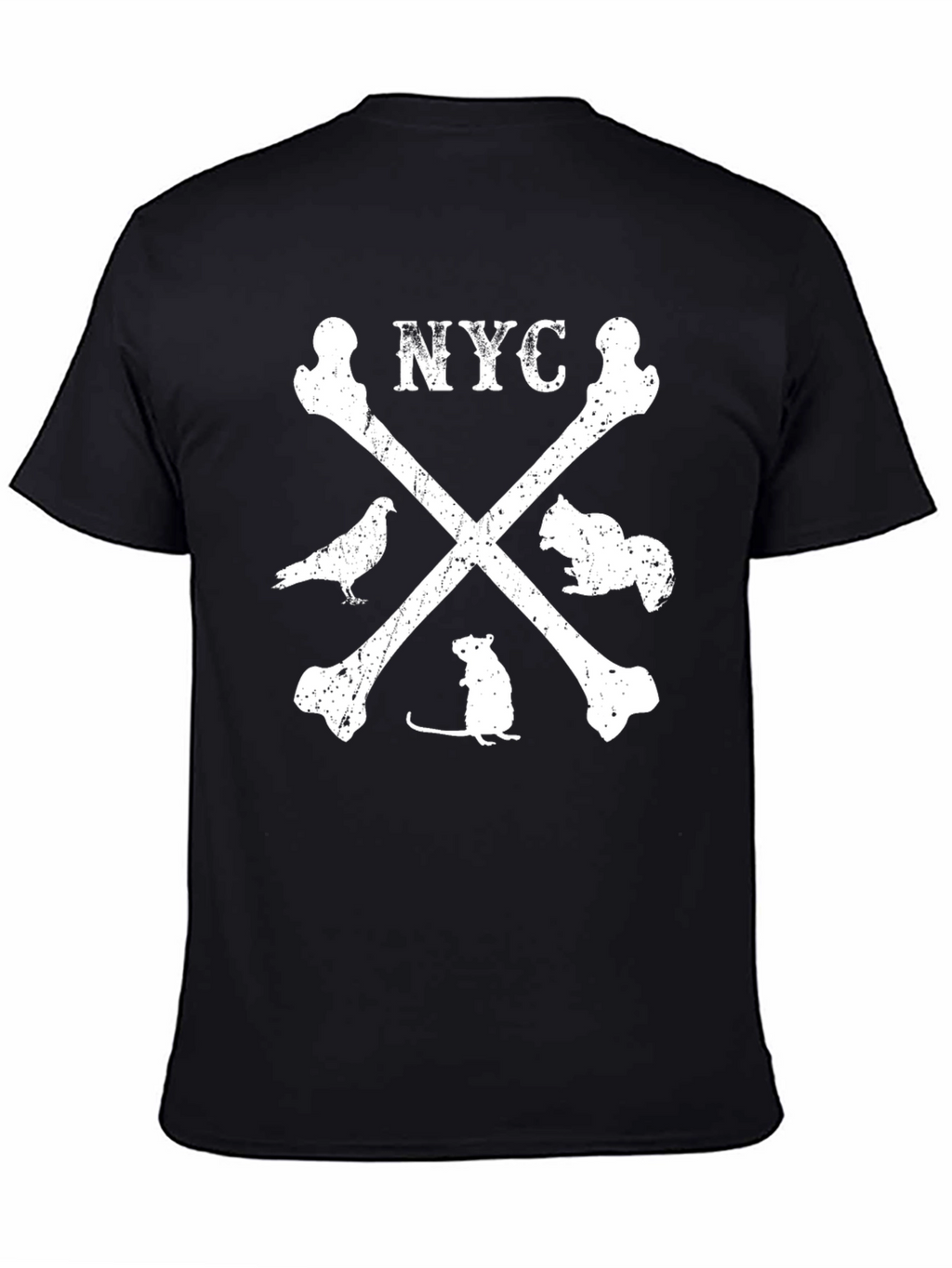NYC Skull & Bones Graphic T-Shirt