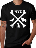 NYC Skull & Bones Graphic T-Shirt