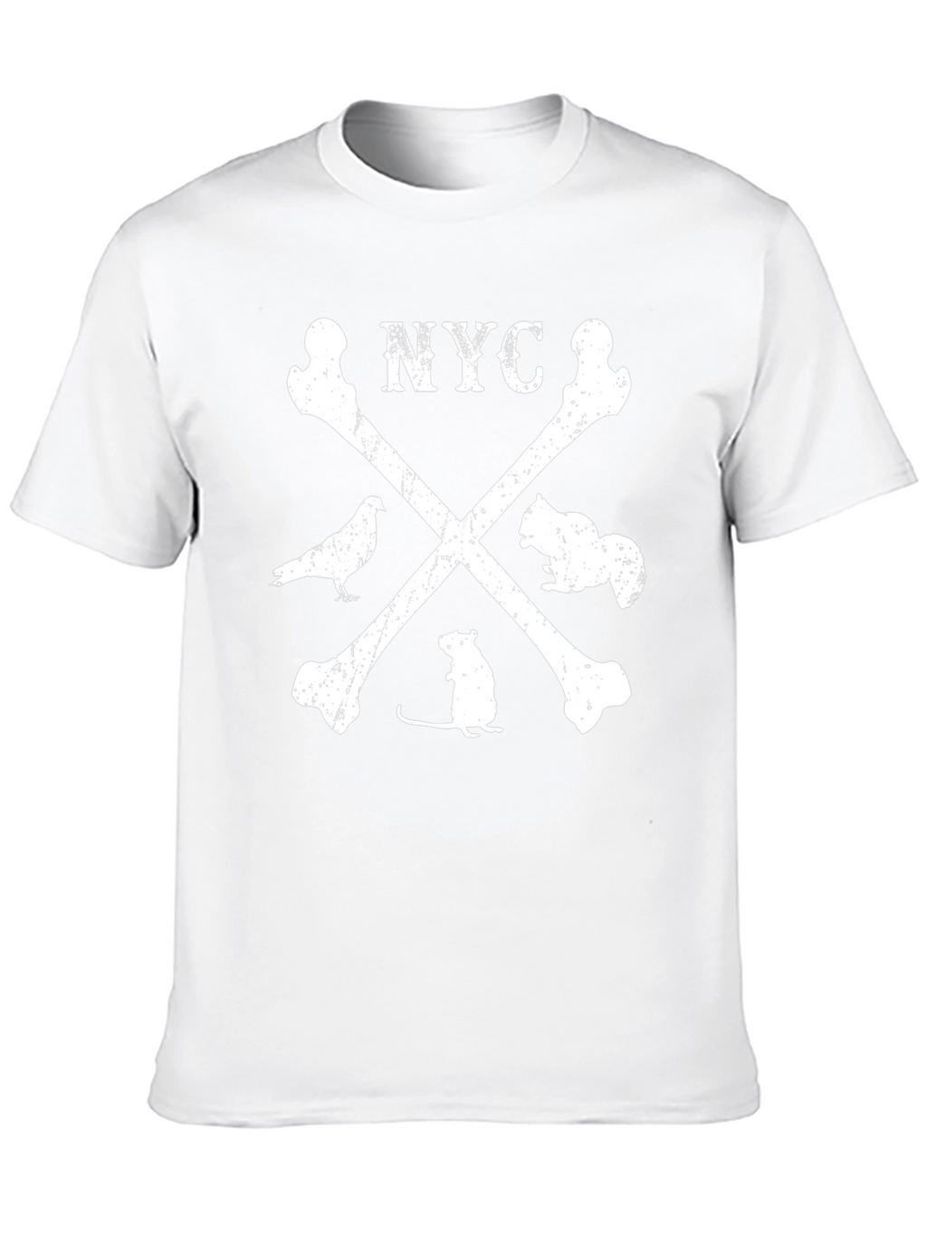 NYC Skull & Bones Graphic T-Shirt
