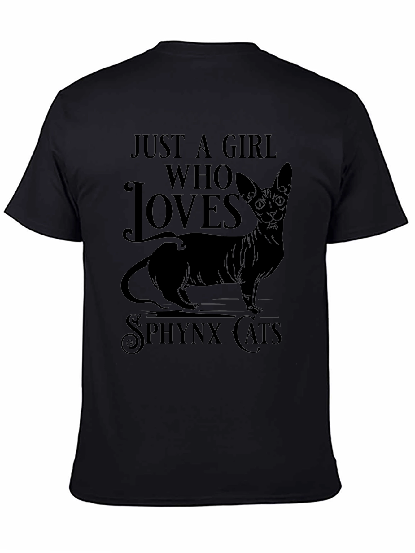 Sphynx Cat Lover T-Shirt - Just a Girl Who Loves Cats