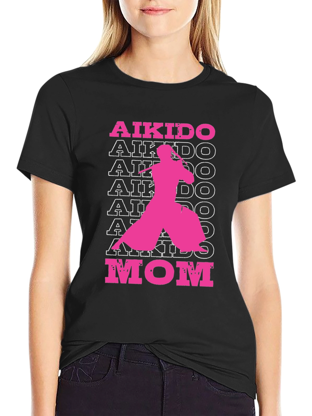 Aikido Mom Graphic T-Shirt - Black