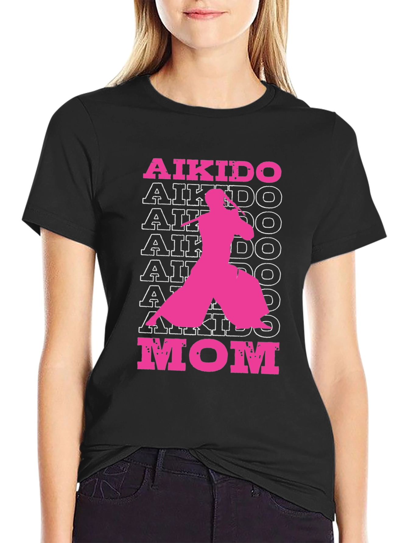 Aikido Mom Graphic T-Shirt - Black