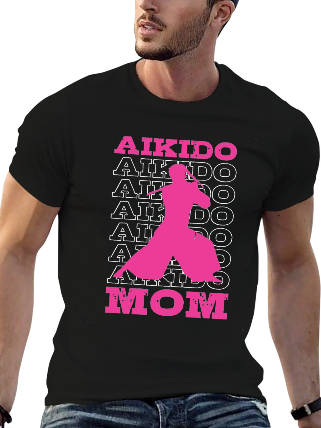 Aikido Mom Graphic T-Shirt - Black