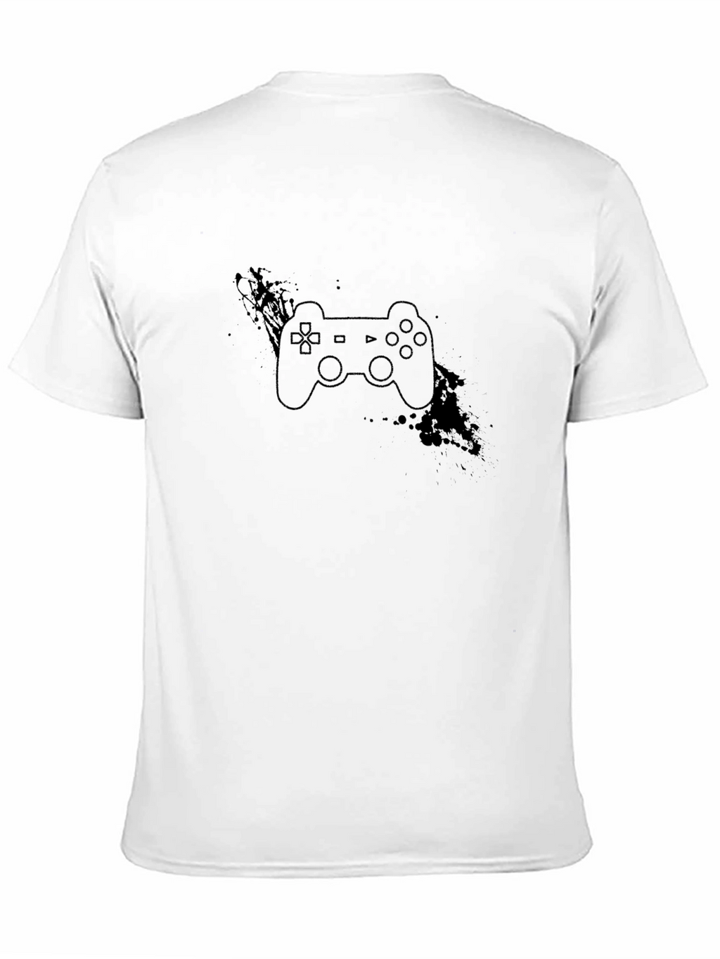 Gamer Style Black Tee - Console Controller Design