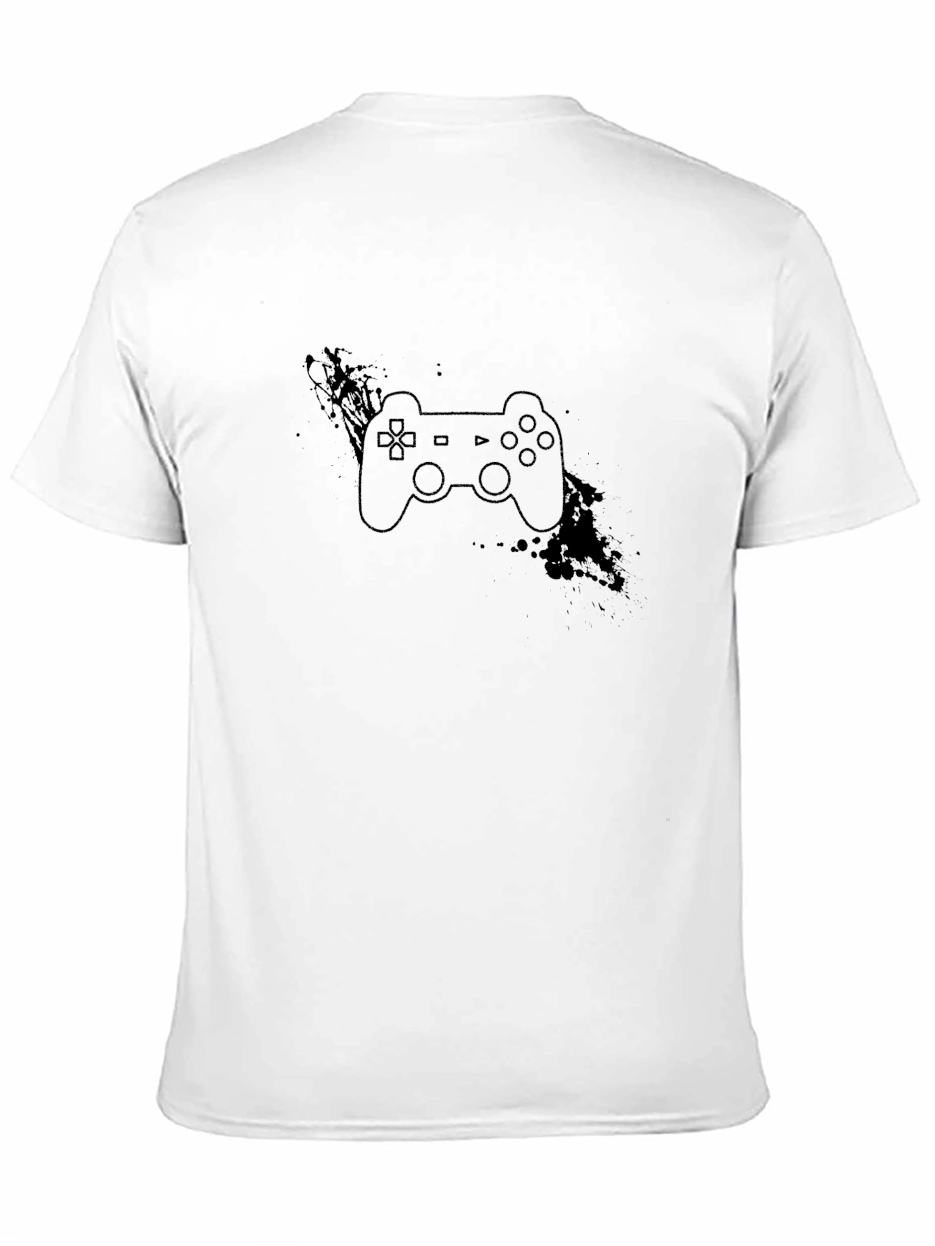 Gamer Style Black Tee - Console Controller Design