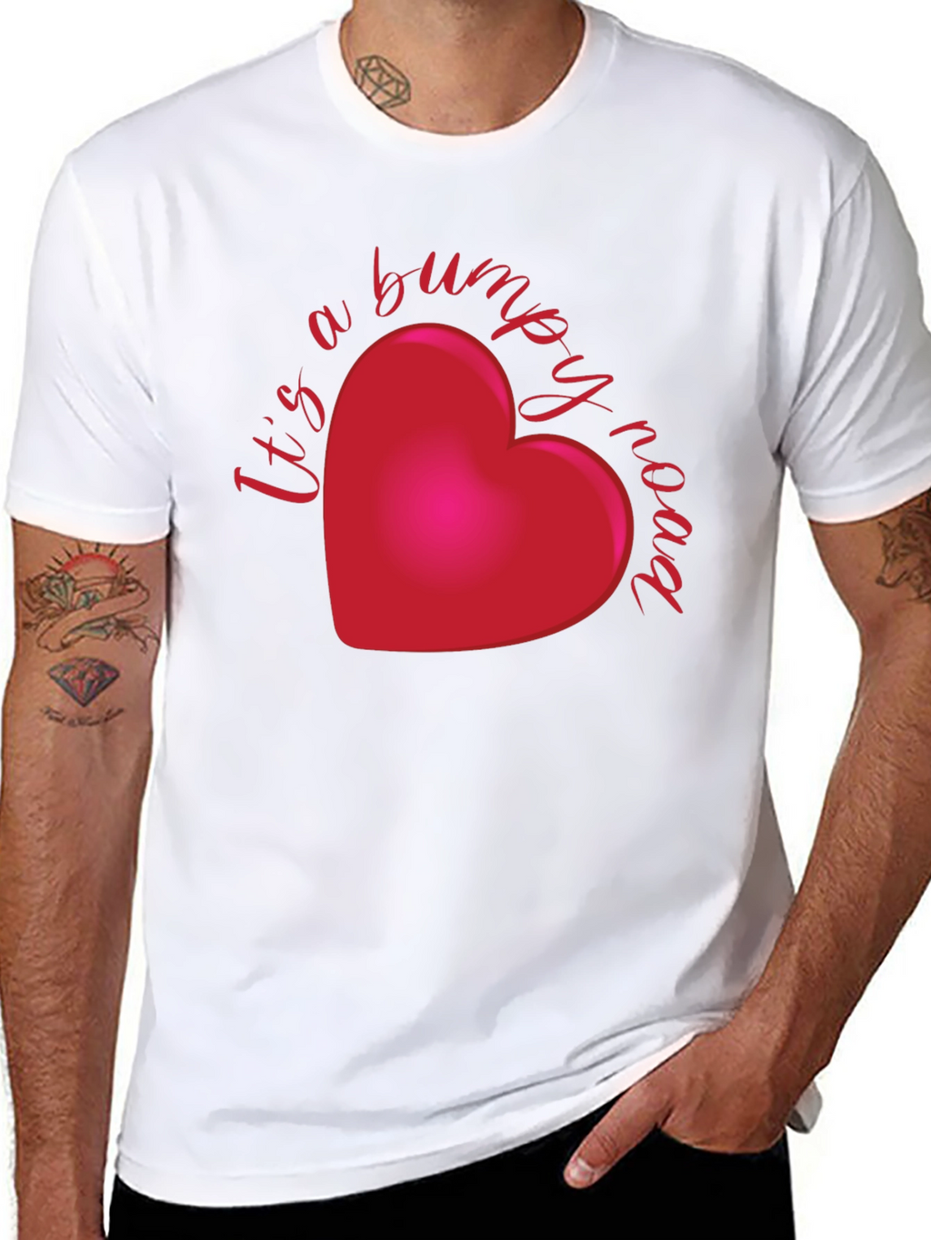 Bumpy Road Heart T-Shirt