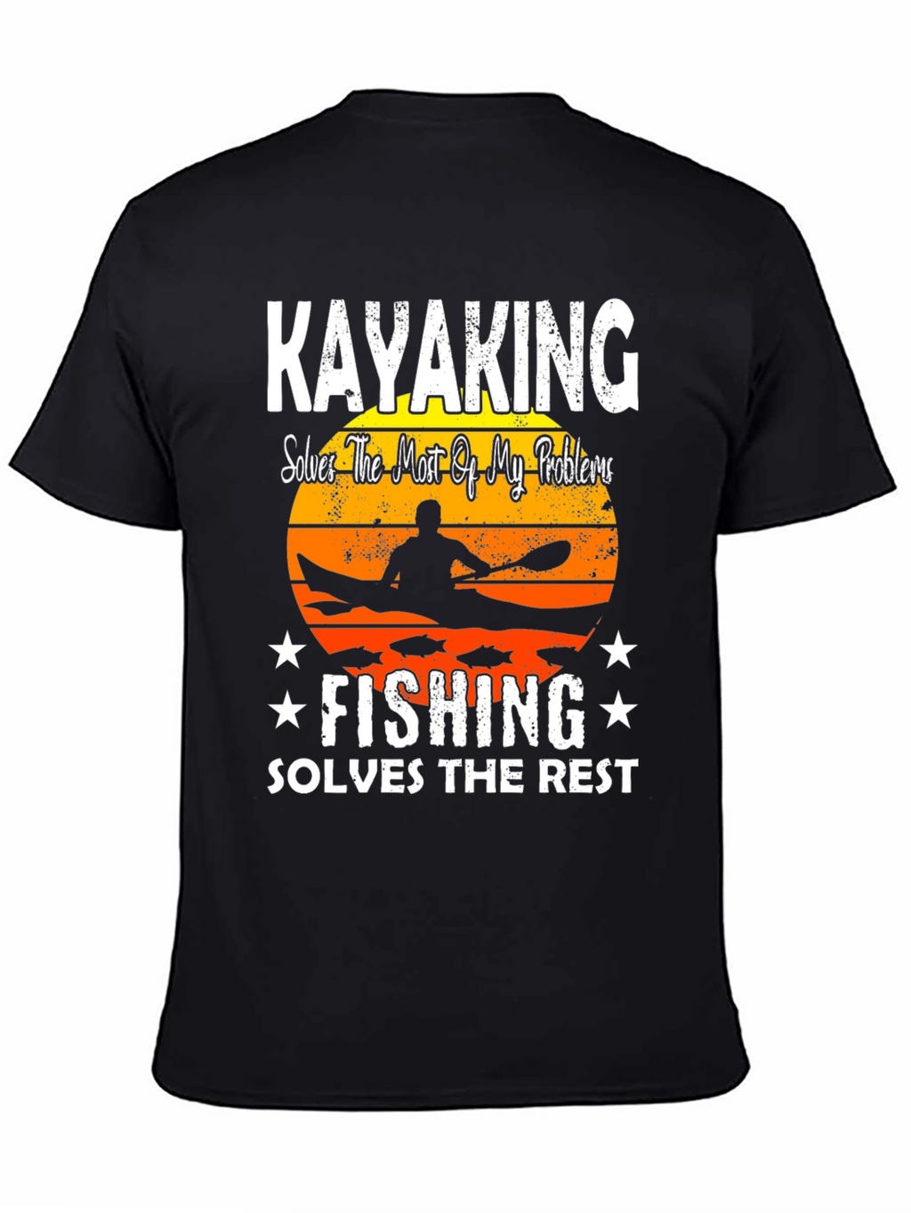 Kayaking and Fishing Graphic T-Shirt