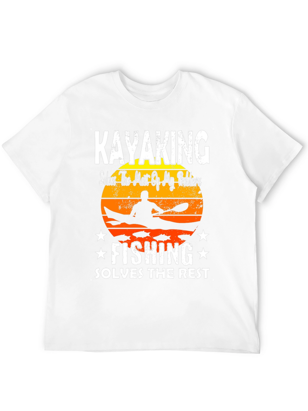 Kayaking and Fishing Graphic T-Shirt