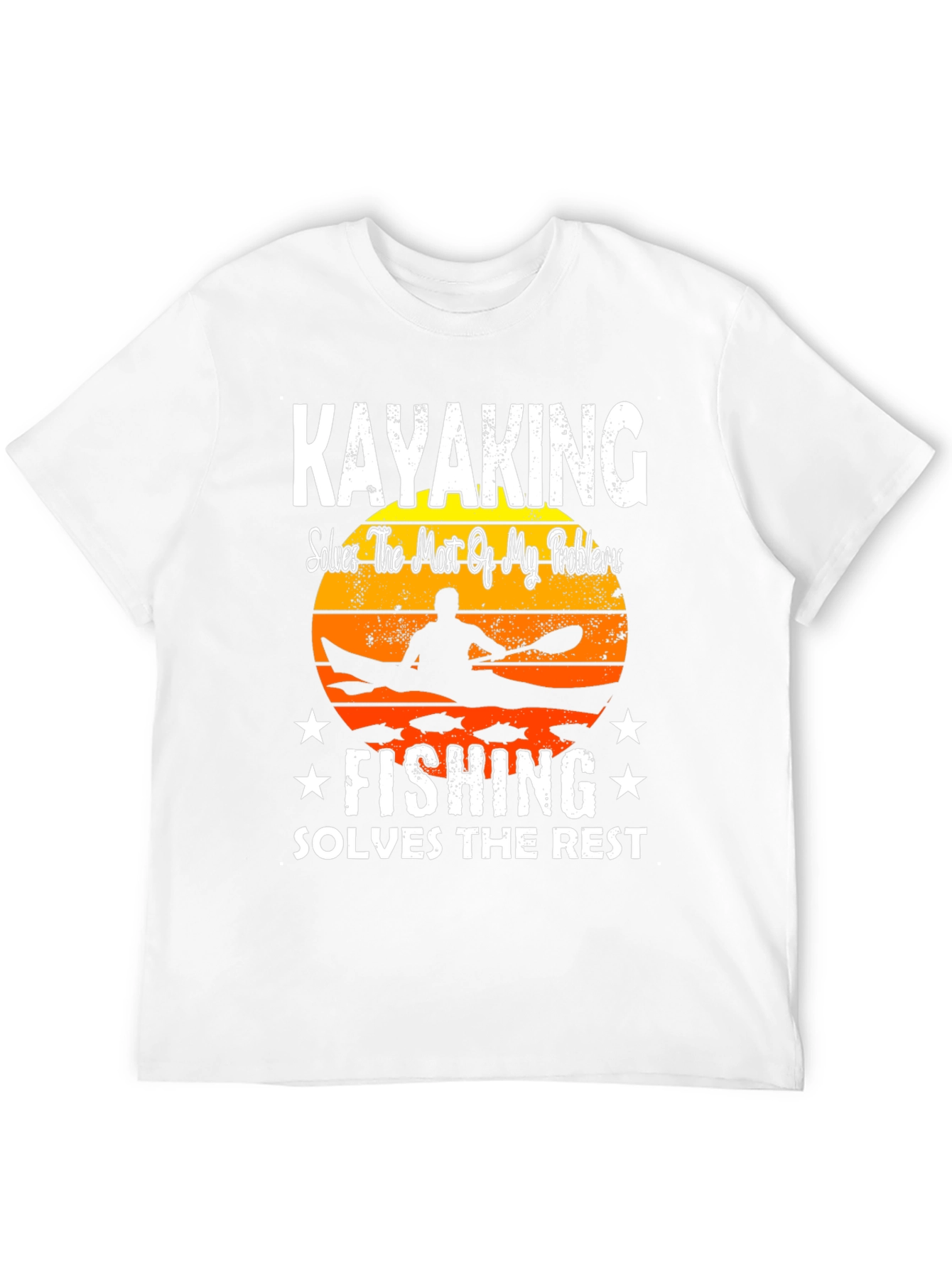 Kayaking and Fishing Graphic T-Shirt