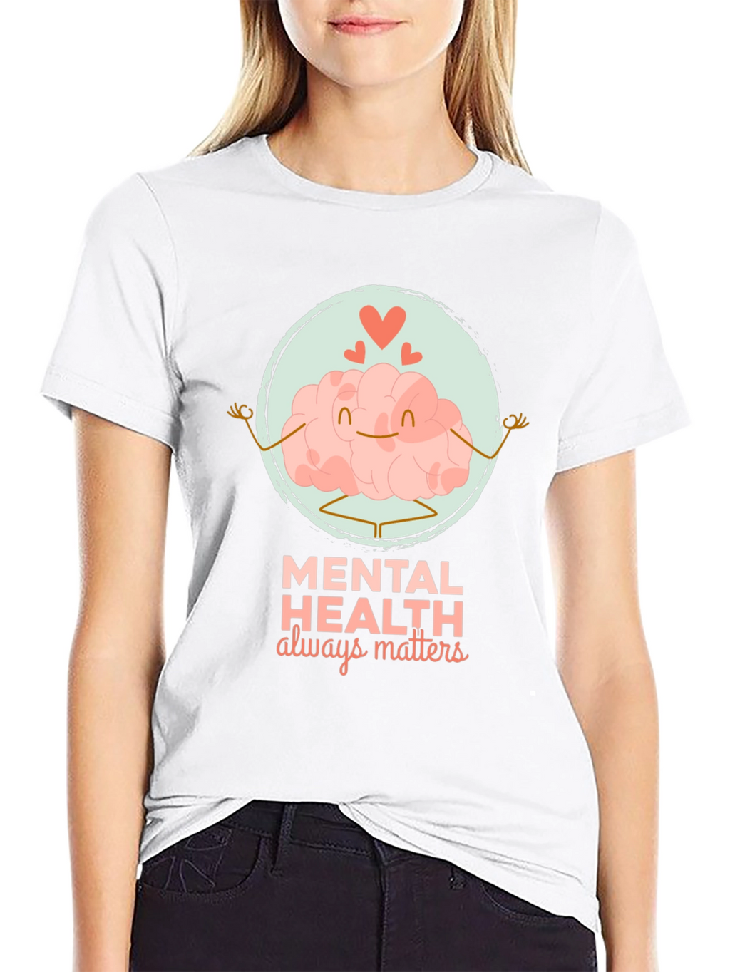 Mental Health Matters T-Shirt - Brain Yoga Design
