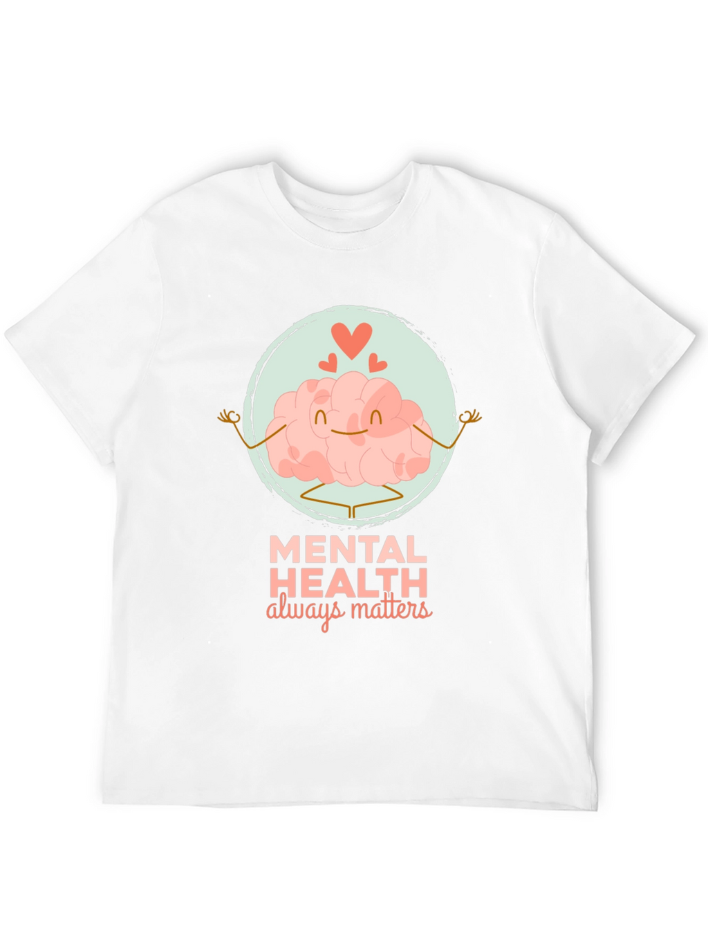 Mental Health Matters T-Shirt - Brain Yoga Design