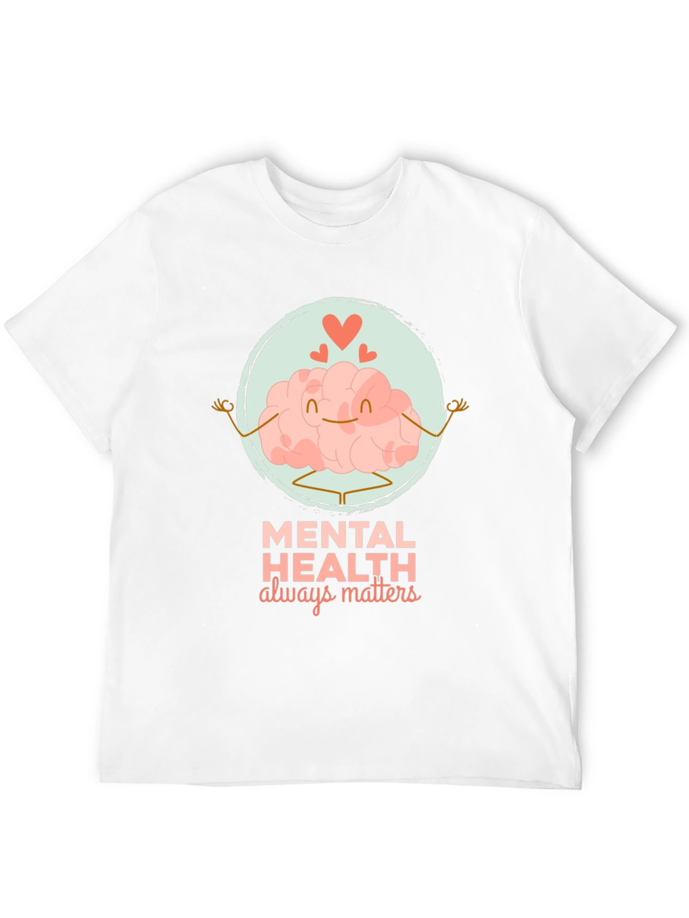Mental Health Matters T-Shirt - Brain Yoga Design