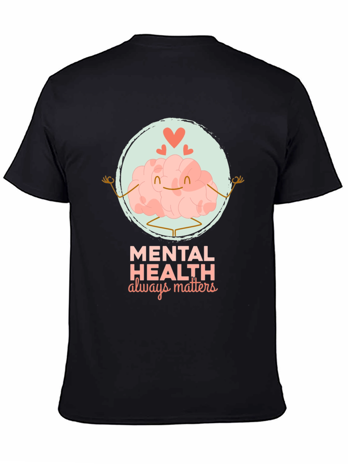 Mental Health Matters T-Shirt - Brain Yoga Design