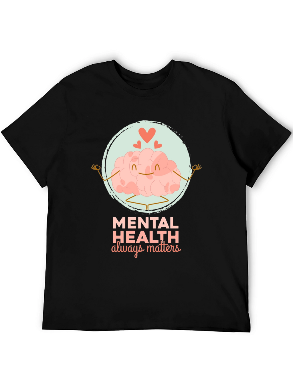 Mental Health Matters T-Shirt - Brain Yoga Design