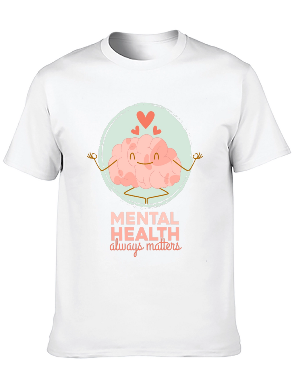 Mental Health Matters T-Shirt - Brain Yoga Design