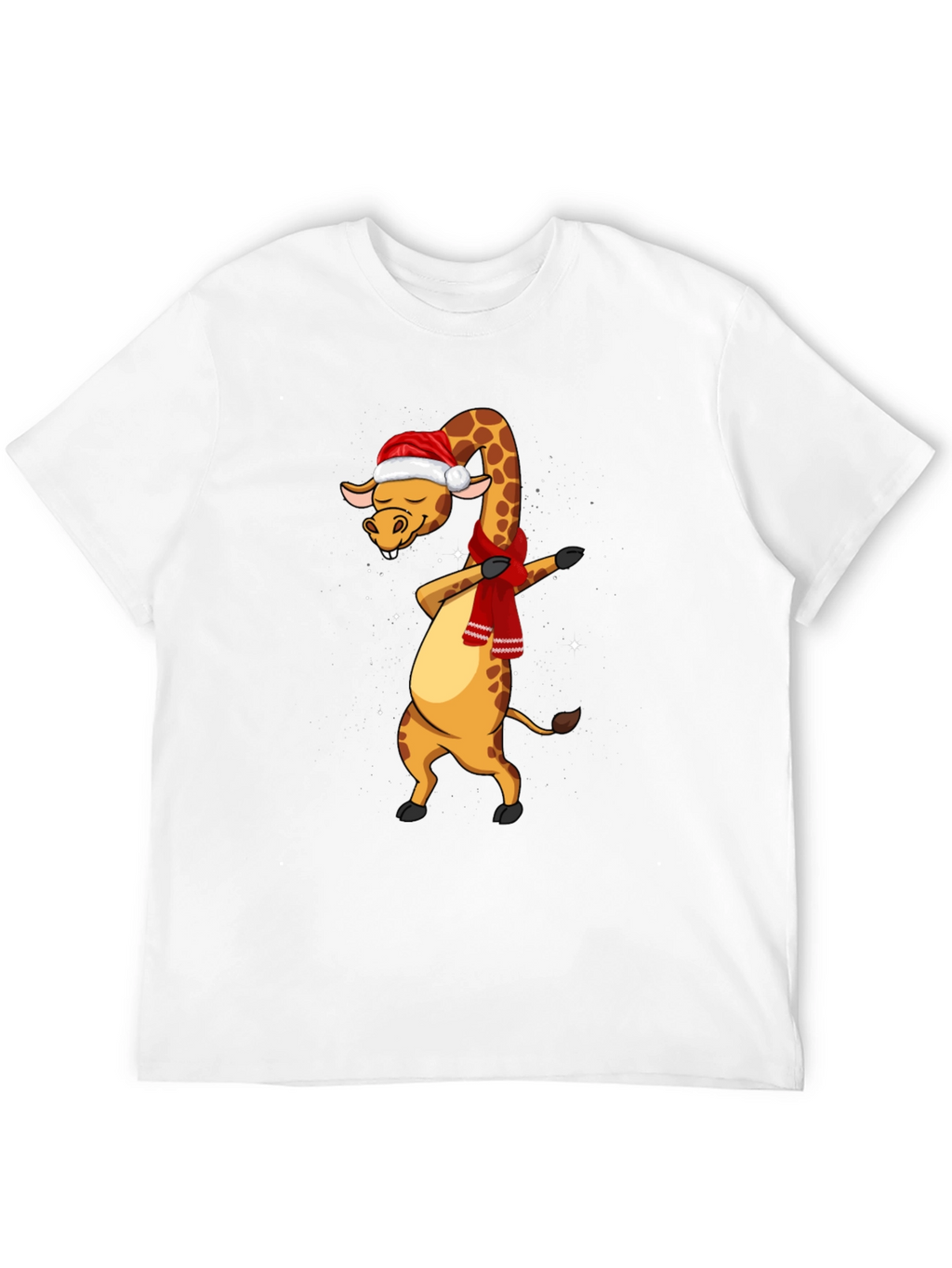 Dabbing Giraffe Christmas T-Shirt