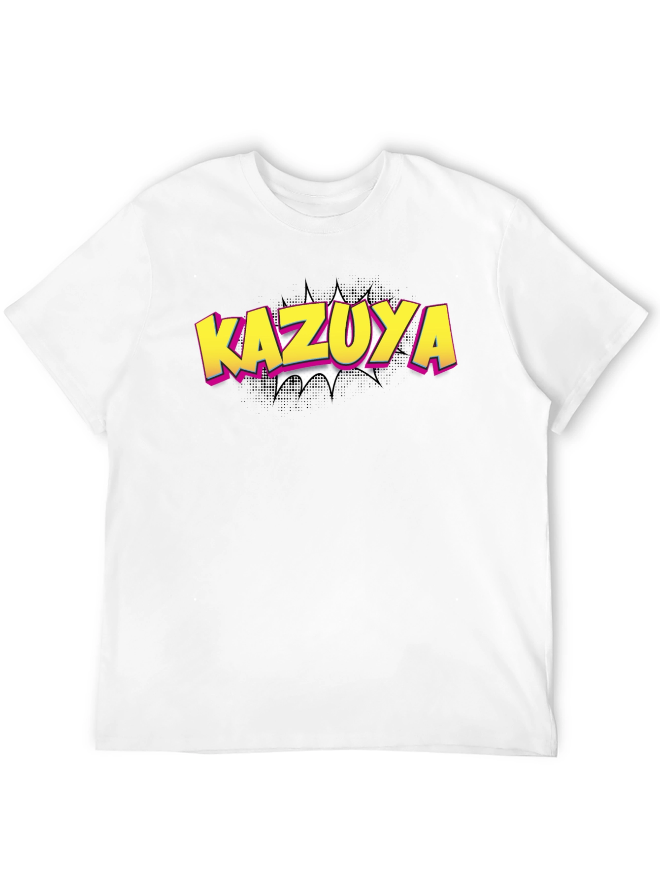 Kazuya Graphic Tee - Black Cotton Blend
