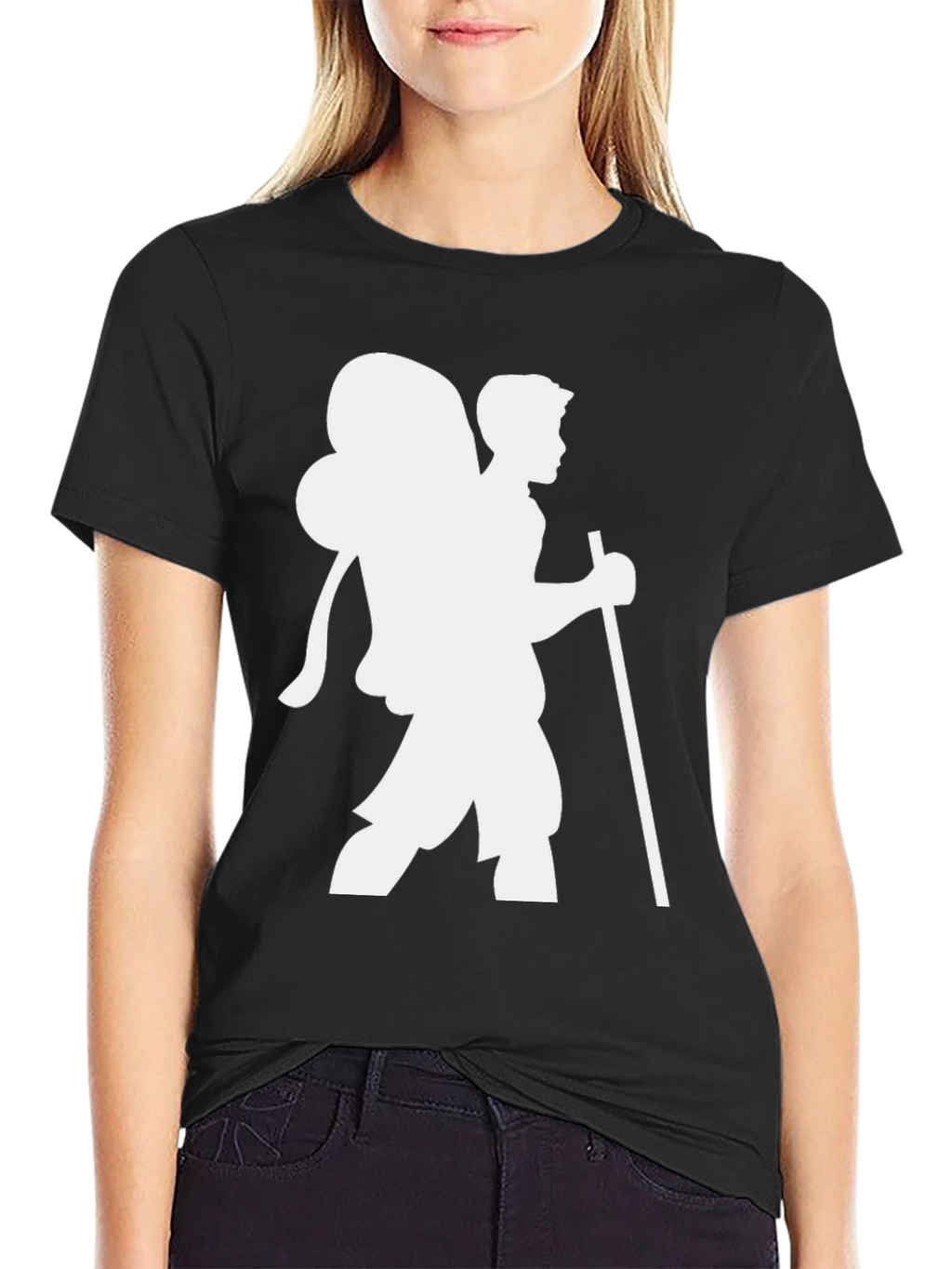 Hiking Silhouette Black T-Shirt