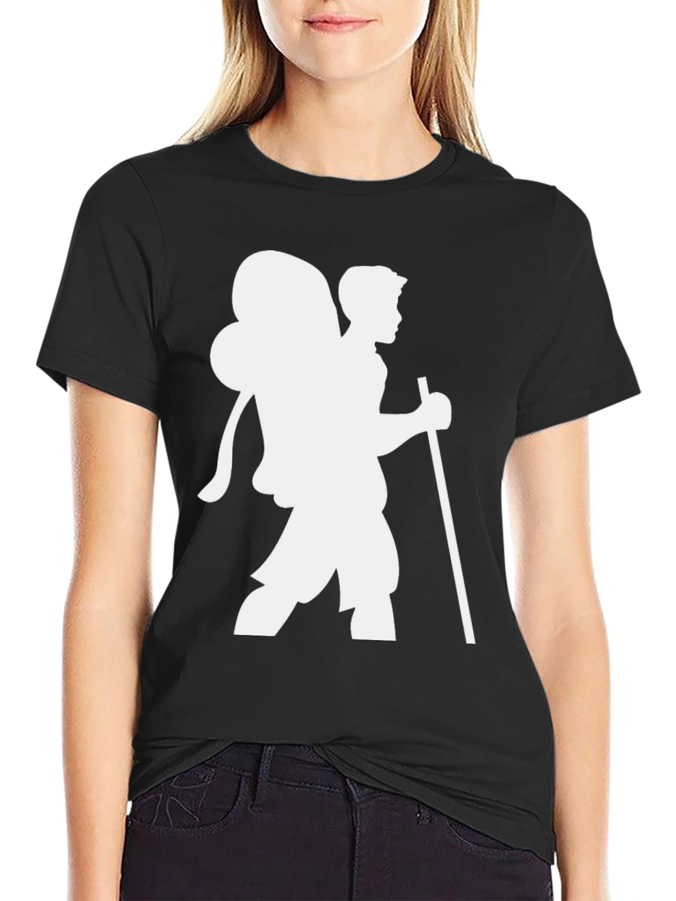 Hiking Silhouette Black T-Shirt