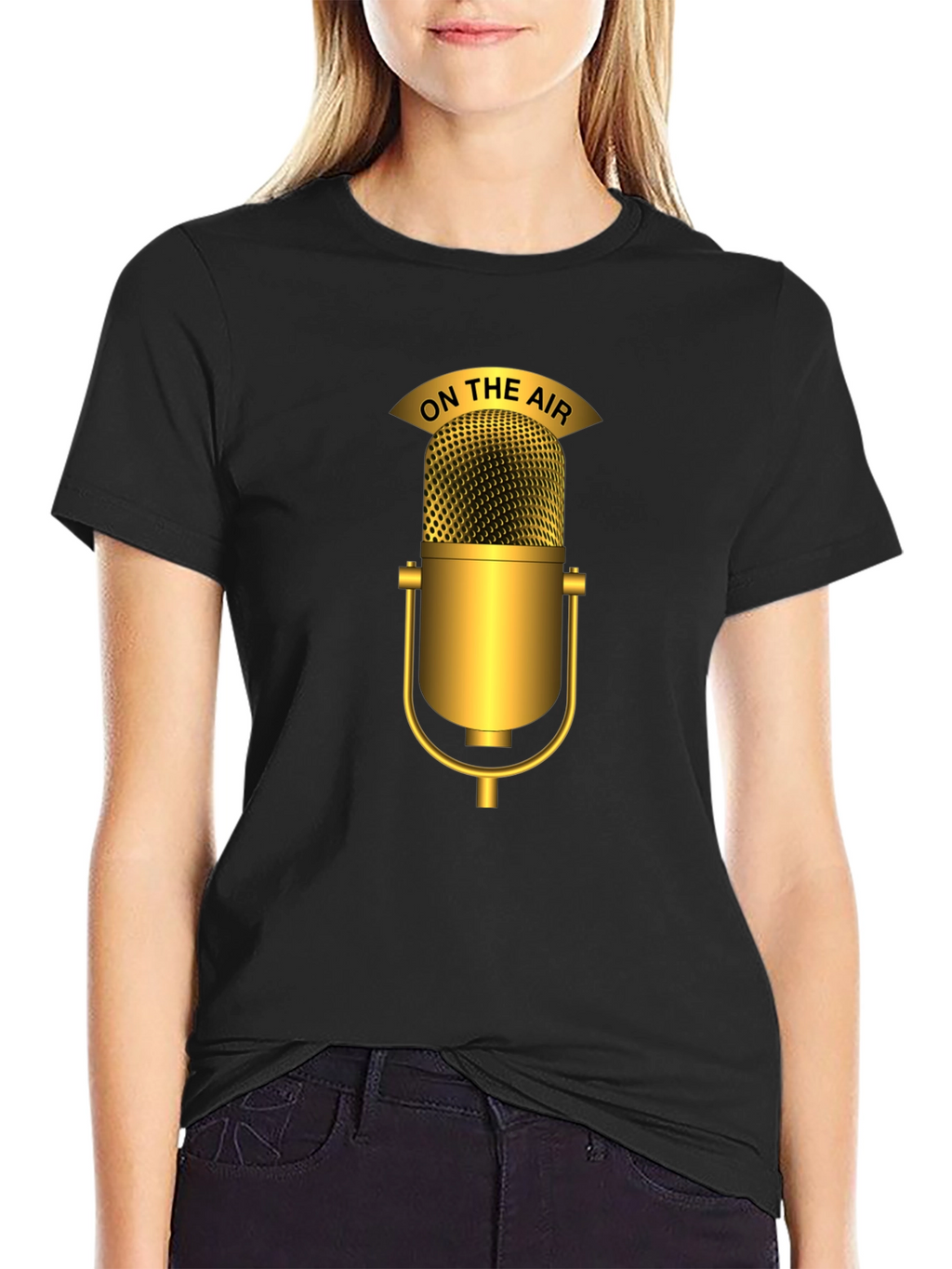 On The Air Microphone Graphic T-Shirt