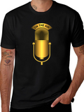 On The Air Microphone Graphic T-Shirt