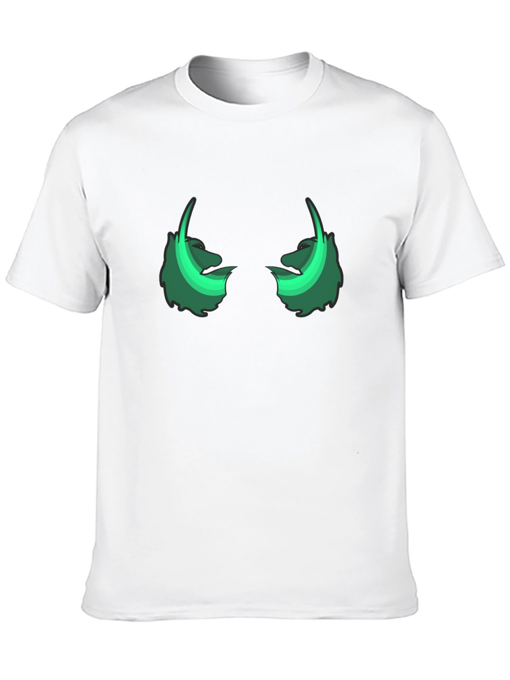 Glow-in-the-Dark Monster Eyes Black T-Shirt