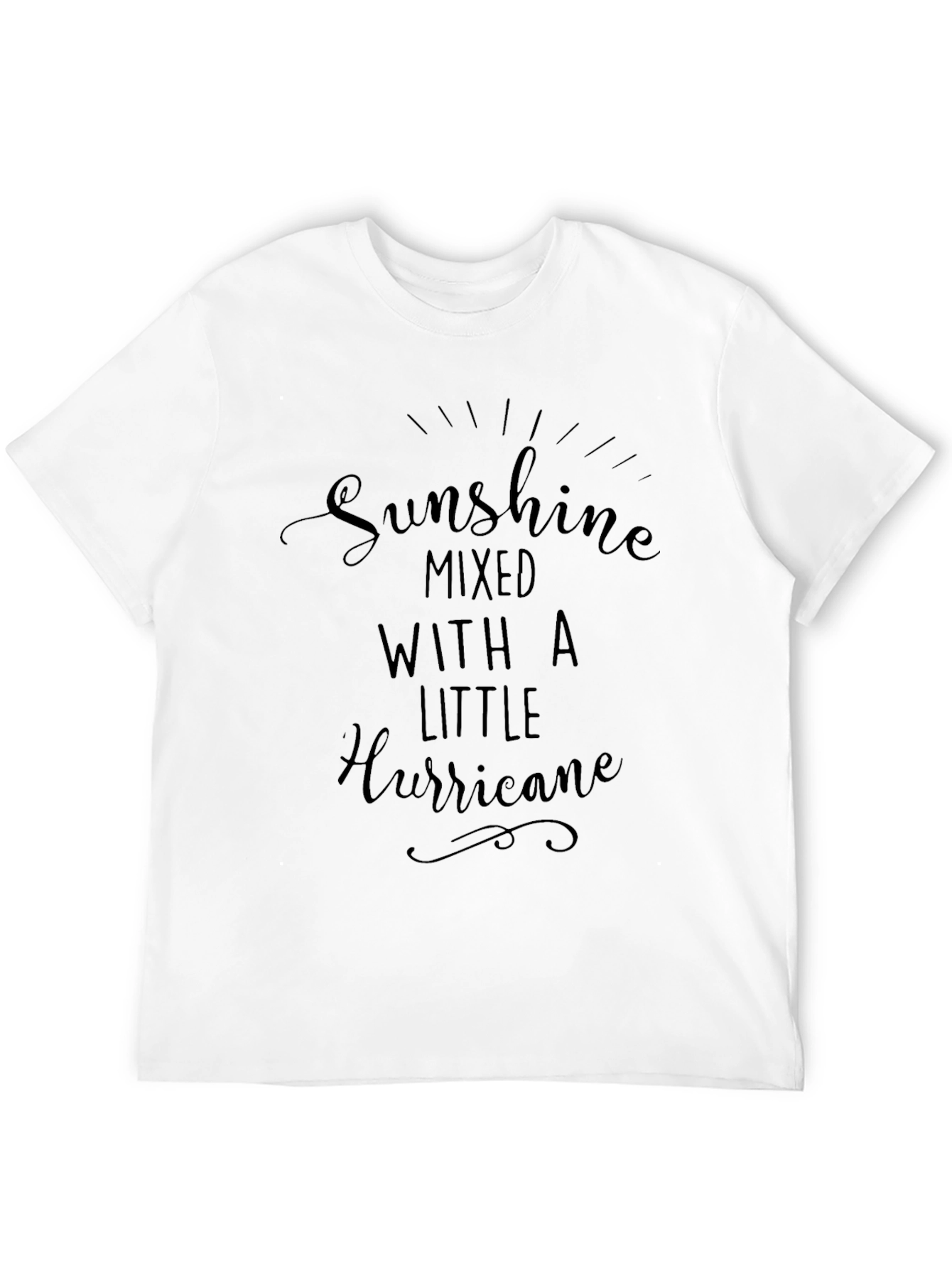 Sunshine Hurricane Graphic Tee - Black
