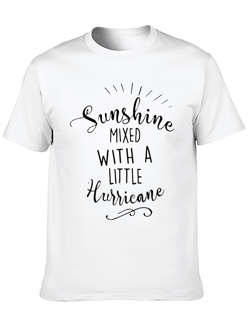 Sunshine Hurricane Graphic Tee - Black